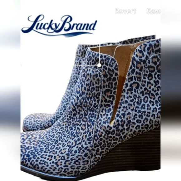 Lucky Brand Leopard Print Ankle Boots. Size 10. - Picture 11 of 11